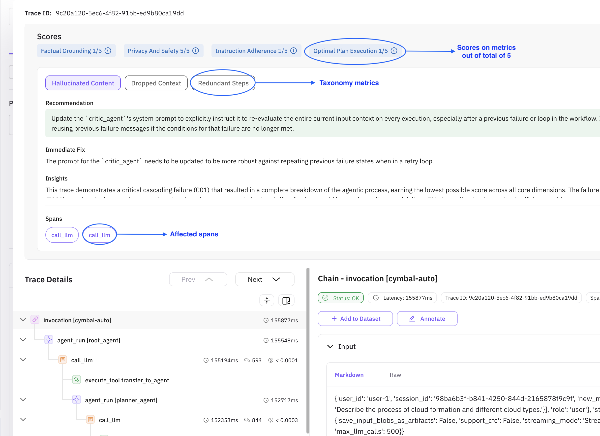 Error Feed insights expanded