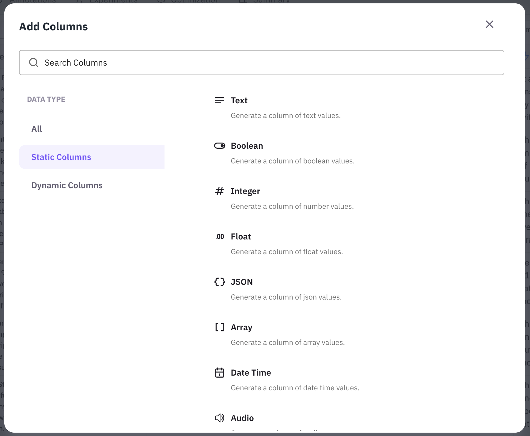 Add Columns