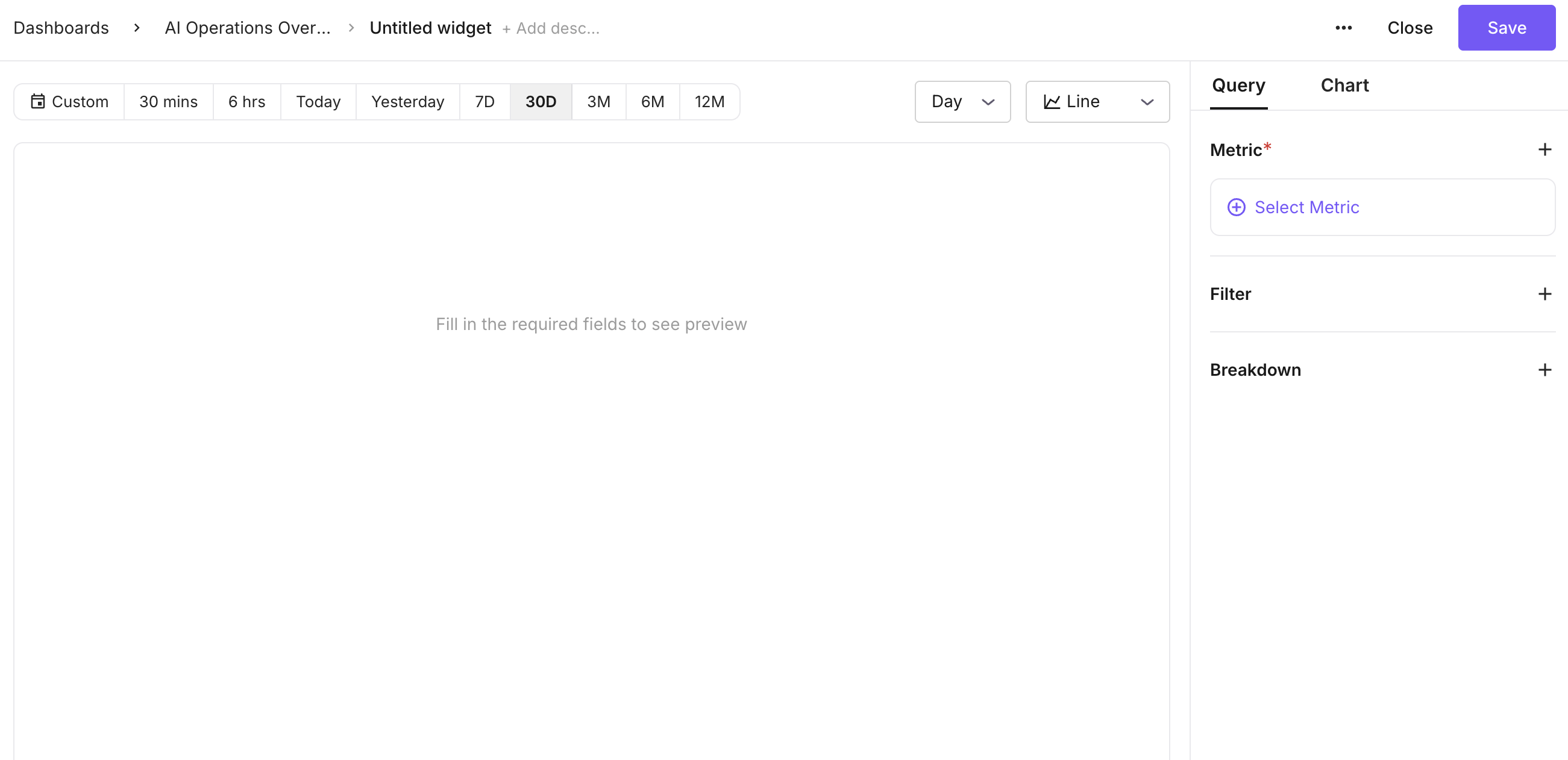 Add widget